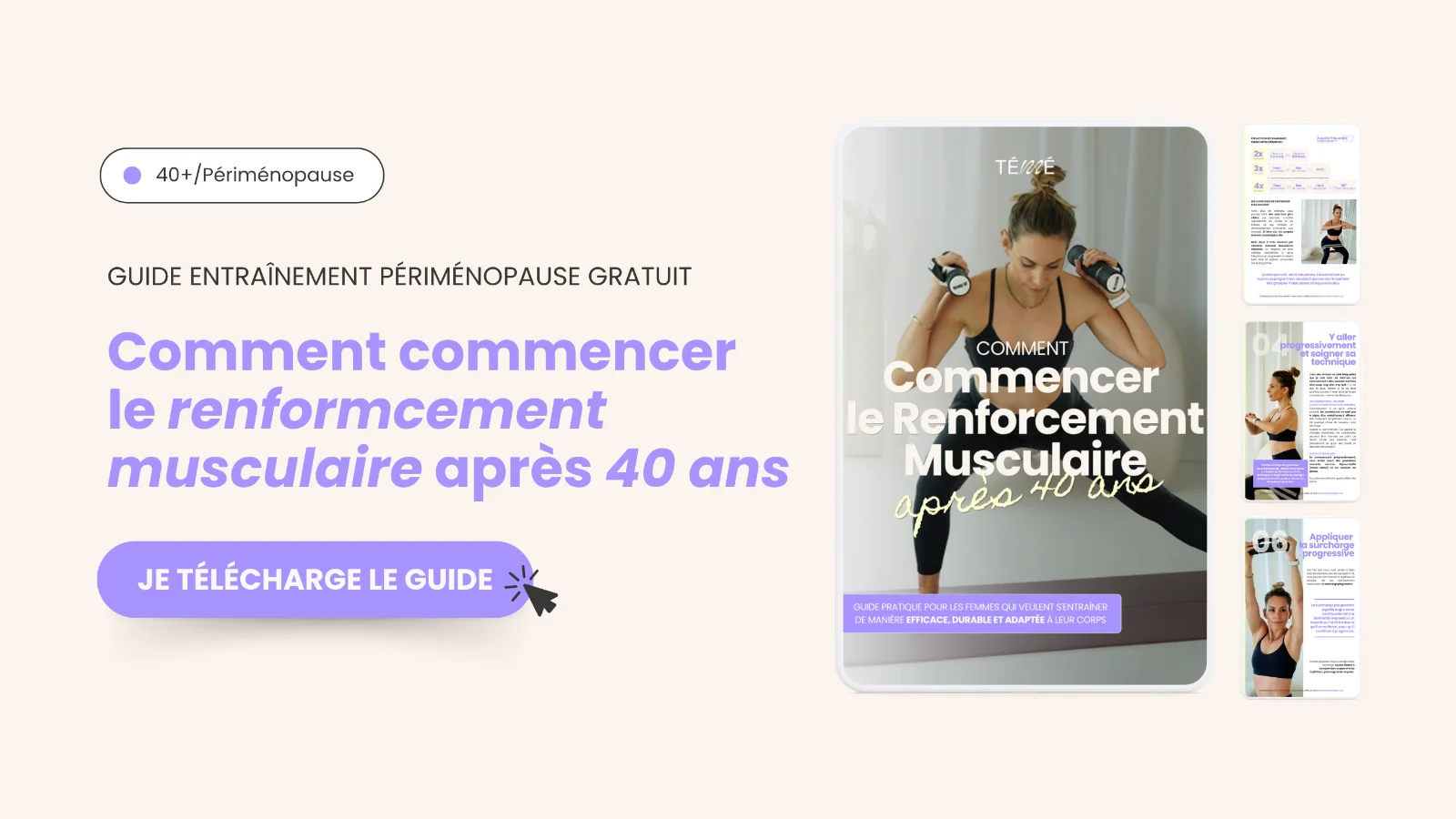 Guide renforcement musculaire 40 ans